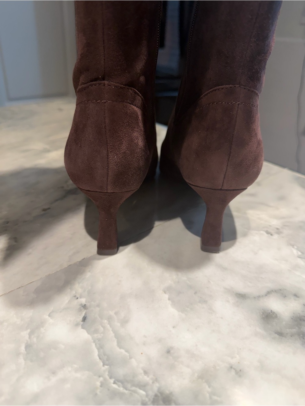 Naturalizer Deesha Women's Over-the-Knee Pointed Suede Boots - Brown 7M - Picture 6 of 9